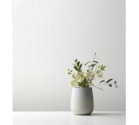 GAULAN 683405 Papier peint vinyle blanc imitation crépi gouttelettes, idéal pour murs abîmés pour mur salon cuisine chambre couloir salle à mange - Rouleaux de 10 m x 0,53 m