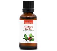 GAULTHÉRIE COUCHÉE BIO - 30 mL - Huile Essentielle de Qualité Premium - 100% Pure, Naturelle, Garantie ChromaCert - Chémotypée et Intégrale - La Compagnie des Sens