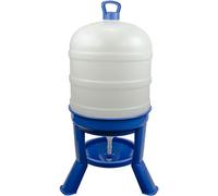 Gaun Fournitures pour Cages Buveur De Volaille avec Jambes 40 L Bleu avec Siphon