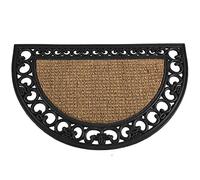 Gautzsch (FO) Siena Garden 548197 Paillasson Anti-saleté en Coco et Caoutchouc, 45 x 75 cm, Noir/Naturel