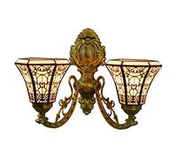 GAUUA Tiffany Style Corridor Wall Lampe Retro Wall Murls en Verre Artistique pour Le Salon Corridor Mur Corridor Light, De Haut en Bas