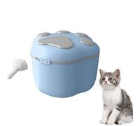 GAVALE Conteneurs de Stockage d'aliments pour Animaux de Compagnie, boîte de Stockage de déshydratant intégrée pour friandises pour Animaux de Compagnie de Grande capacité, pour Chien, Chat,Bleu