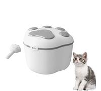 GAVALE Conteneurs de Stockage d'aliments pour Animaux de Compagnie, boîte de Stockage de déshydratant intégrée pour friandises pour Animaux de Compagnie de Grande capacité, pour Chien, Chat,Gris