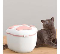 GAVALE Conteneurs de Stockage d'aliments pour Animaux de Compagnie, boîte de Stockage de déshydratant intégrée pour friandises pour Animaux de Compagnie de Grande capacité, pour Chien, Chat,Rose