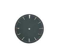 GAVATKLKCP Cadran de montre blanc et noir de 33,5 mm avec index des heures réelles, compatible avec le mouvement NH35