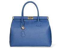 Gave Lux, Sac à Main Double Compartiment en Cuir pour Femme 35 x 26 x 16 cm Bleu