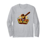 Gavel Smashing Crown Justice Over Tyrannie Manche Longue
