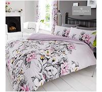 GAVENO CAVAILIA Duvet Set Luxueuse Parure de lit Eden avec Housse de Couette et taies d'oreiller, Polyester-Coton, Violet, Double