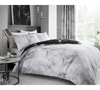 Gaveno Cavailia Parure de lit avec Housse de Couette et taie d'oreiller - Motifs rectangulaires, Coton, Blanc, Double