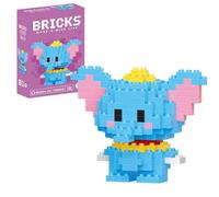 GAVI STORE | Figurine à assembler Disney Dumbo 6 cm | 156 pièces Micro Bricks | Jeu de construction compatible Lego