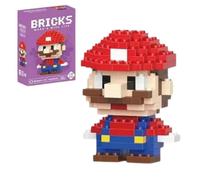 GAVI STORE | Figurine à assembler Mario 6,2 cm | 162 pièces Micro Bricks | Jeu de construction compatible Lego