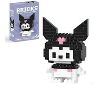 GAVI STORE | Figurine à assembler Sanrio Kuromi 7,2 cm | 151 pièces Micro Bricks | Jeu de construction compatible Lego