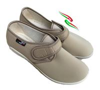 GAVIGA Pantoufles légères élastiquées pour femme réglables déchirer les oignons de rééducation d'été Made Italy 2025, beige, 38 EU