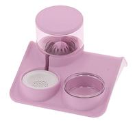 Gavigain 1,8L Dispensateur en eau automatique, système de siphon auto remplissage, base triangulaire non glissante, colonne cervicale conviviale, pour les chats et les petits (Roof water drinker pink)