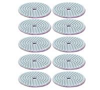 Gavigain 10 pièces 3 pouces diamant tampon de polissage humide disques de meulage souples accessoires de polisseuse pour marbre granit (Disque abrasif à eau à fond blanc de 3 pouces (800)