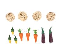 Gavigain 10 pièces Roard et Corn Hack Chew Toys, Non, santé Dentaire, soulagement de l'anxiété, pour Les Petits Animaux de Compagnie comme des Hamsters, des Lapins, des cobayes,