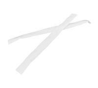 Gavigain 2pcs Stove Gap Covers, Silicon Resin Stove Gap Cover Heat Resistant Anti Oil Oven Gap Filler Seals Gaps Between Stovetop and Counter for Stovesops, Washing Machines, Oven, Washer(25in-White)