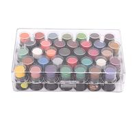 Gavigain 35 Couleurs Mini Bricolage Enfants Tampon encreur à Base d'eau Tampon Mignon fève Forme Empreinte Digitale Tampon encreur pour Enfants pour Papier Bois