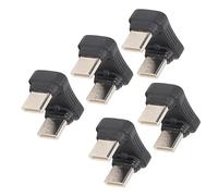 Gavigain 5 Pcs Type C U Shape Adapter,180 Degree Angle USB C Adapter, 480Mbps U Shape Male To Female Adapter Compatible with Switch, Laptop, Tablet, Phone and More Type C Devices