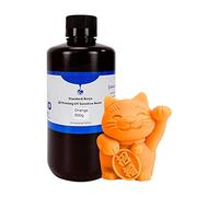 Gavigain 500g Pure White 3D Résine d'imprimante, Faible retrait, finition lisse, fort et flexible, impact, pour les bijoux et l'impression d'architecture (Blanc) (Noir) (Orange)