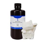 Gavigain 500g Pure White 3D Résine d'imprimante, Faible retrait, finition lisse, fort et flexible, impact, pour les bijoux et l'impression d'architecture (Blanc)