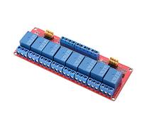 Gavigain 5V/12V/24V 8 Channel Optocoupler Relay Module Board High & ; Low Trigger(5V)