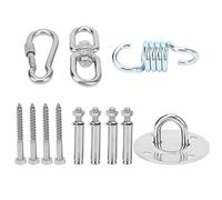 Gavigain Ancre de Montage en Acier pour Mur de Plafond avec boulons Base de Fixation de Crochet de Boucle de Plafond pour hamac de Yoga