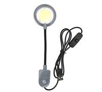Gavigain Clip réglable Light LED, 360 ° Flexible, lumière Bleue et Blanc, Booster de Croissance des Plantes, pour Les Aquariums d'eau Douce et d'eau salée