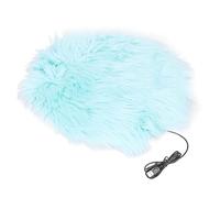 Gavigain Couverture électrique pour Animaux de Compagnie Imitation en Peluche Cheveux de Vison pour Chiens Chats Coussin Chauffant (Imitation Mink Blue)
