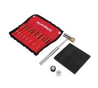 Gavigain Ensemble de poinçons en laiton avec extrémités détachables, 8 tailles différentes, structure poreuse, armurier, finition soignée pour les travailleurs de la construction