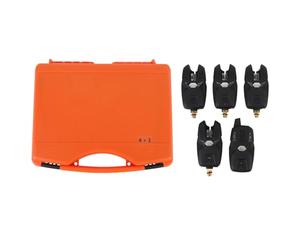 Gavigain Ensemble d'indicateurs d'alarme de Morsure de Poisson Portable avec 4 lanceurs et 1 récepteur de détection de Morsure Multifonctionnel