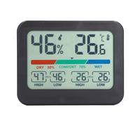 Gavigain Hygromètre du thermomètre numérique, Affichage précis de température et d'humidité, écran LCD arrière magnétique, pour la Chambre à Coucher de la Chambre à Coucher