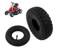 Gavigain Jeu de Deux pneus et Chambres à air pour Tondeuse à Gazon, brouette, remorque, Chariot, déneigeuse, compresseur.（Seul Ensemble Pneu-Chambre a air）