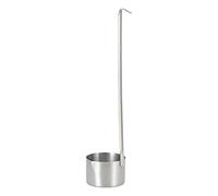 Gavigain Louche à vin, louche à vin en Acier Inoxydable, louche à bière à Long Manche, cuillère à Fond Plat avec Crochet, cuillère à vin pour Home Bar Restaur (500ML)