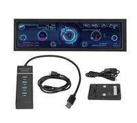 Gavigain Moniteur De Température D'ordinateur 8,8 Pouces, Panneau D'affichage LCD 1920x480 60Hz, CPU GPU SSD, ARGB, PC