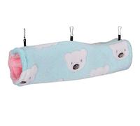 Gavigain Nid de Tunnel à Petit Animal, Sac de Couchage en Peluche Confortable, Aire de Jeu Multifonctionnel, Point de Repos sécurisé, pour Hamsters, hérissons, gliaders de Sucre (M)