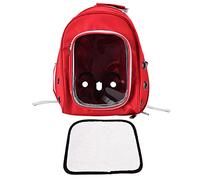 Gavigain Pet Backpack Carrier, fenêtre Transparente, Ventilation Respirante, Rayures, Soutien Confortable pour Les Chiens et Les Chats, la randonnée de Voyage en Plein air
