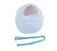Gavigain Petit Porte-Animaux, intérieur Moelleux, Maille Respirante, bandoulière réglable, pour Les Hamsters, Les Rats, Les furets, Les hérissons, l'utilisation du Voyage (Blue)