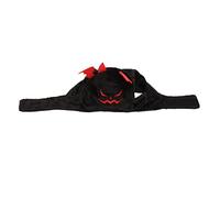 Gavigain Pumpkin Pet Pet, Costume Moelleux réglable, Conception Confortable Douce, Accessoire Festif pour Halloween, Noël, Thanksgiving, Logs and Cat Lovers (Schwarz)