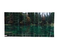 Gavigain PVC Aquarium Background Autocollant, Auto-adhésif, fondu, réflexion réaliste du lac, Non, pour décoration de récipient de Poisson (91 * 50CM)