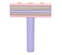 Gavigain Réutilisable Brosse de démontage des Cheveux pour Animaux de Compagnie, épilation à Double Sens, Stockage de Grande capacité, Polyester Doux, pour Chiens, Chats, Maison, (Purple Pink)