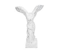 Gavigain Sculpture de Déesse Grecque,Sculpture innovante en résine avec Patin antidérapant Statue de Déesse Victoire Ailée Décoration pour la Maison, Le Bureau, Le Salon (BS1055 Blanc Moyen)