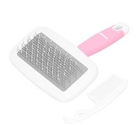 Gavigain Soft Bristle Pet Toaming Brushing, Double Action Dedangling, Pain Fur Care, pour les chiens et les chats, l'entretien brillant du manteau, léger, rangement facile