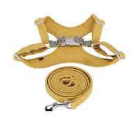 Gavigain Soft Suede Dog, Pas de Conception d'étouffement, des Bandes de réflexion réglables, pour des promenades en Plein air Confortables, en sécurité pour Les Chiens (L)