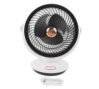 Gavigain Ventilateur de circulation d'air portable 4 vitesses Ventilateur oscillant USB Ventilateur mural de table avec veilleuse pour bureau à domicile Camping