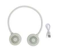 Gavigain VENTILATEUR DE COU PORTABLE RECHARGEABLE PAR USB VENTILATEURS SANS PALE DE REFROIDISSEMENT À ROTATION 360 ° POUR LE SPORT DE TRAVAIL DE VOYAGE EN EXTÉRIEUR (Verte)