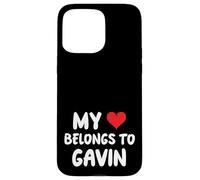 Gavin - Mon cœur Appartient à Gavin - l'amour Coque pour iPhone 15 Pro Max