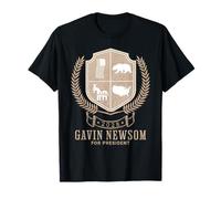 Gavin Newsom for President 2028 Crest US Election Democrate T-Shirt