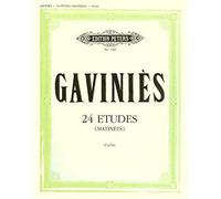 Gavinies, Pierre - 24 Etudes (Matinees) - Violin solo - edited by Walther Davisson - Peters