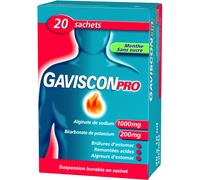 Gaviscon Pro Suspension Buvable Brûlures D’Estomac Menthe 20 Sachets